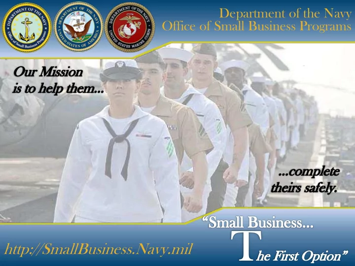 http smallbusiness navy mil depa part rtmen ment of the