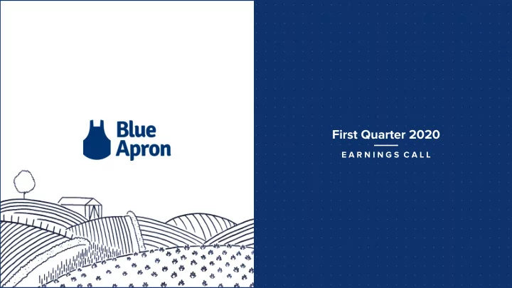 first quarter 2020