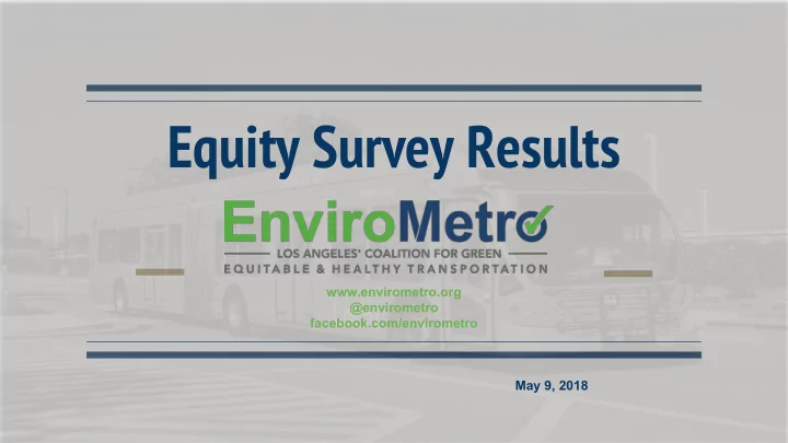 equity survey results