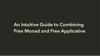 An Intuitive Guide to Combining  Free Monad and Free Applicative  Who Am I?   I'm Cameron