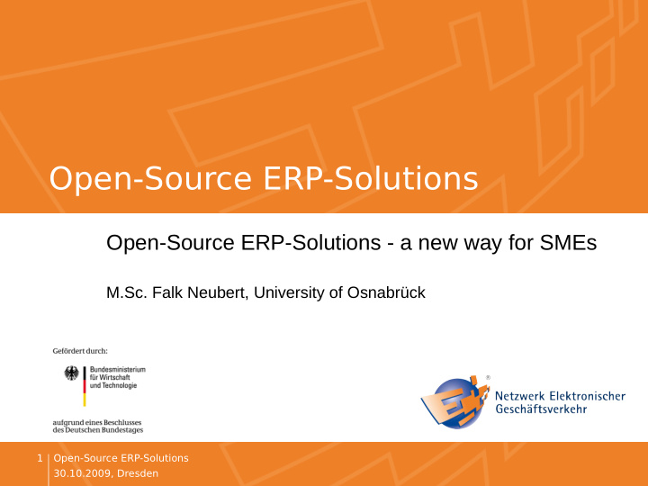 open source erp solutions