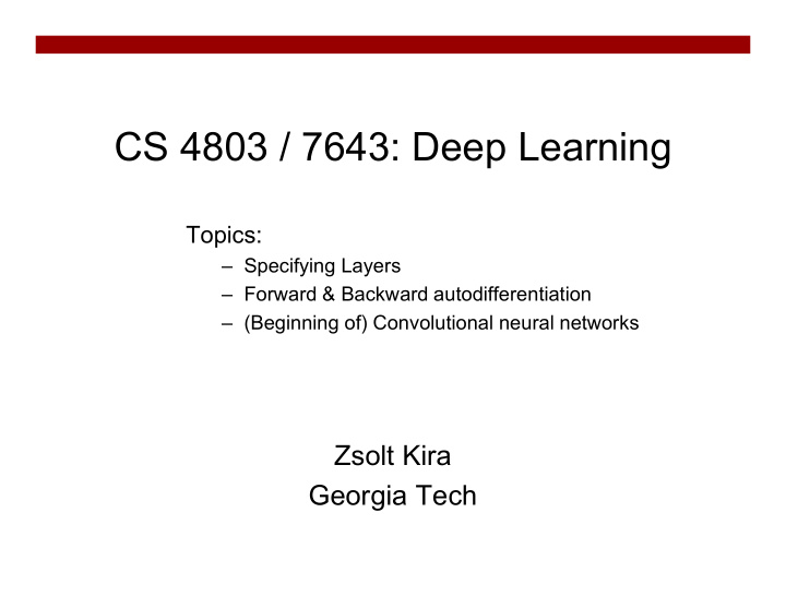 cs 4803 7643 deep learning