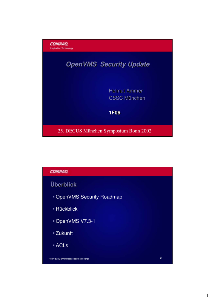 openvms security update openvms security update openvms