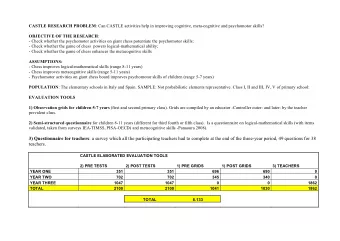 3) Questionnaire for teachers : a survey which all the participating teachers had to complete at