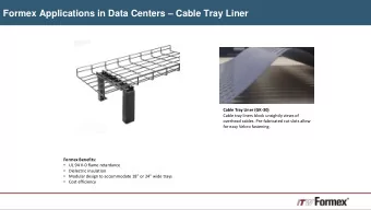 Formex Applications in Data Centers  Cable Tray Liner  Cable Tray Liner (GK-30)  Cable tray