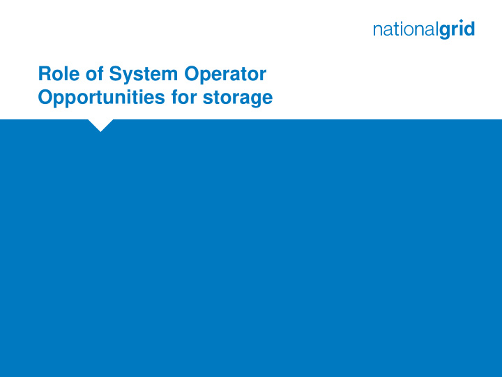 opportunities for storage national grid