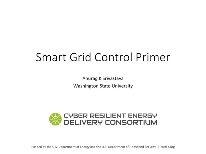 smart grid control primer
