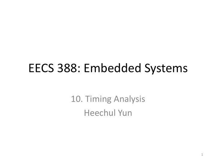 eecs 388 embedded systems