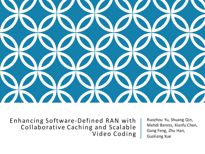 enhancing software defined ran with