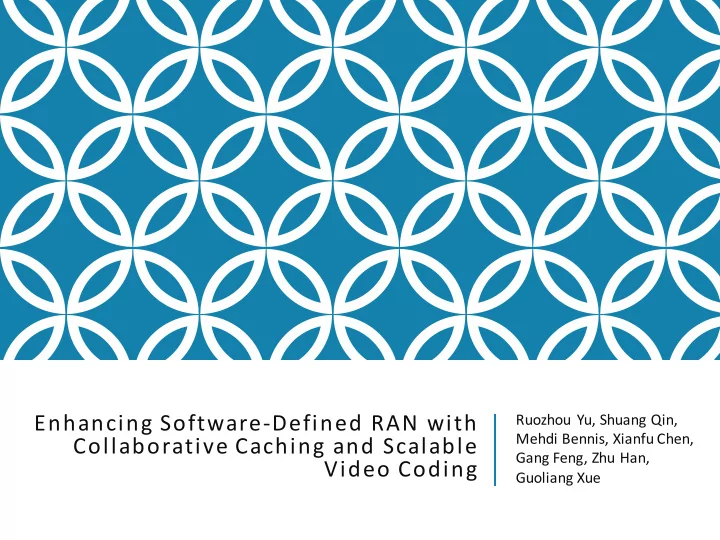 enhancing software defined ran with