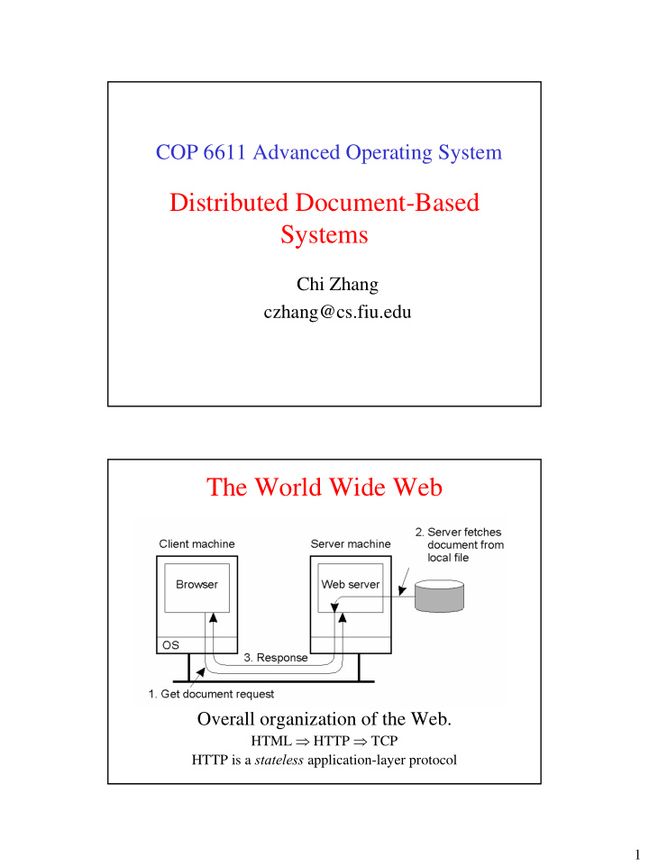 distributed document based systems