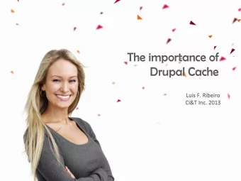 Drupal Cache  Luis F. Ribeiro  Ci&amp;T Inc. 2013  Introduction  Caio Ciao Luppi  Software
