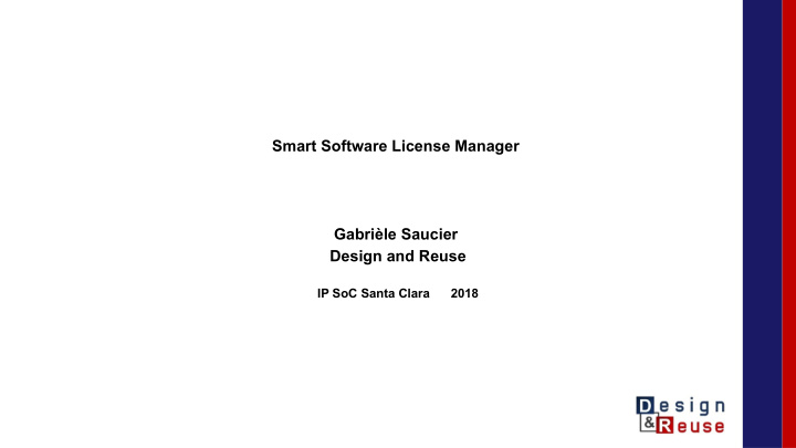 smart software license manager gabri le saucier design