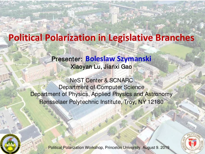 political polarization in legislative branches