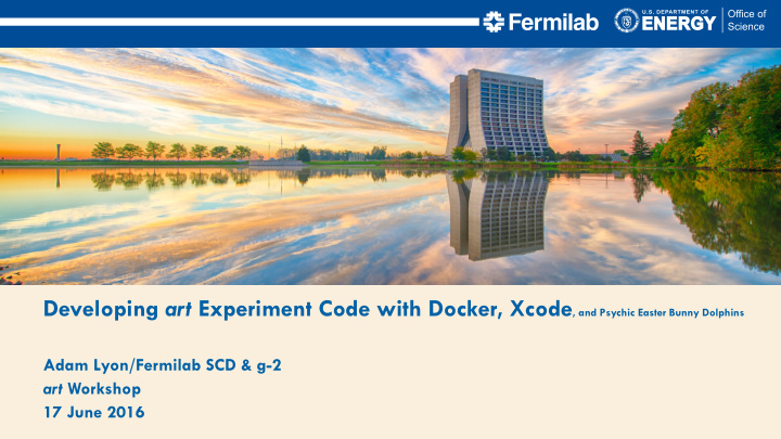 developing art experiment code with docker xcode and