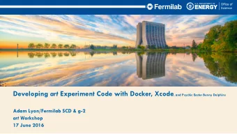 Developing art Experiment Code with Docker, Xcode , and Psychic Easter Bunny Dolphins  Adam