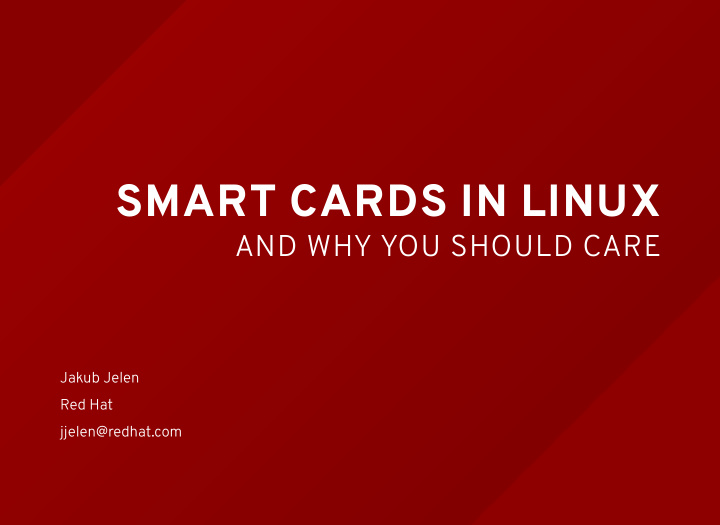 smart cards in linux