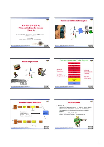 1  What kind of multiple access environments?  What kind of multiple access environments?  Reading