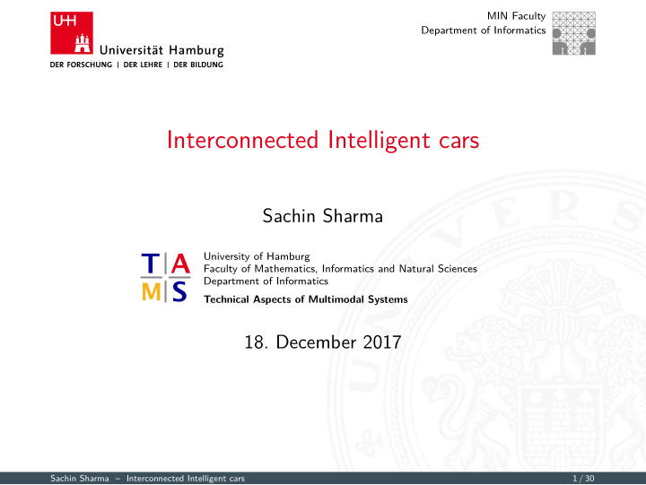 interconnected intelligent cars