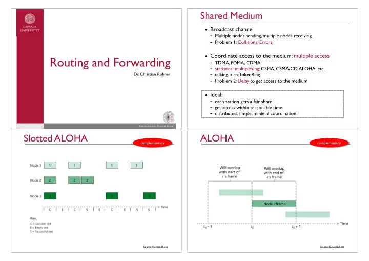 routing and forwarding