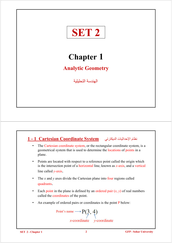 analytic geometry