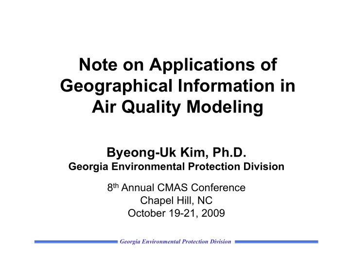 byeong uk kim ph d