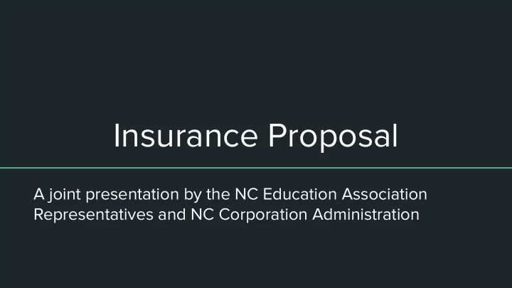 insurance proposal