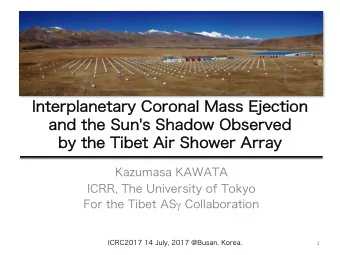Interplanetary Coronal Mass Ejection  and the Sun's Shadow Observed  by the Tibet Air Shower Array