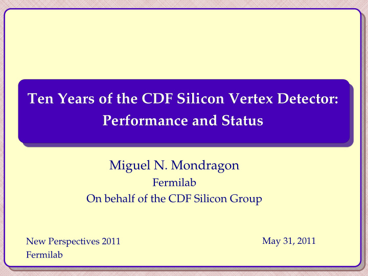 ten years of the cdf silicon vertex detector ten years of