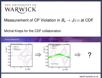 0.2  0.2  ?  0.0  0.0  -0.2  -0.2  -0.4  -0.4  New Physics  -0.6  -0.6  -1  0