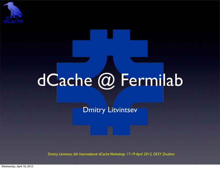 dcache fermilab