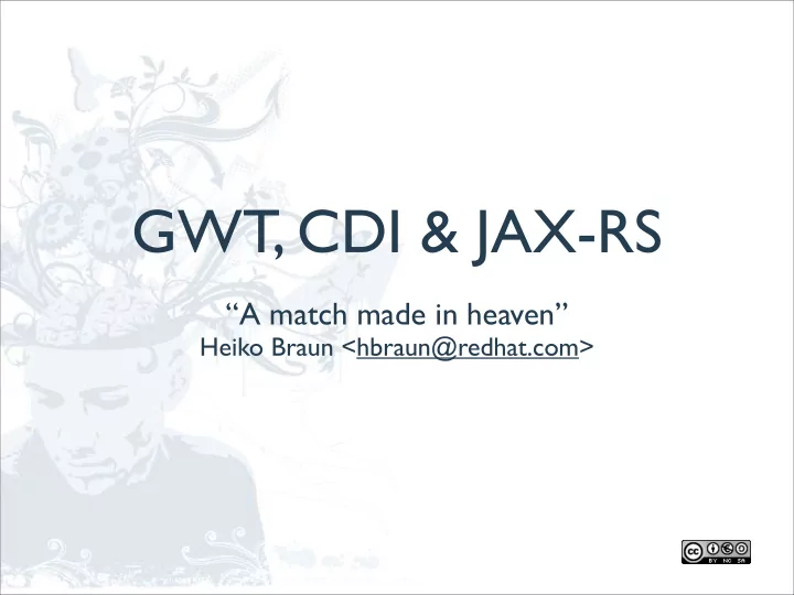 gwt cdi jax rs