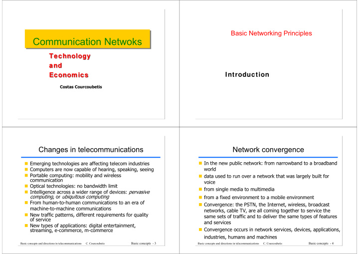 communication netwoks communication netwoks