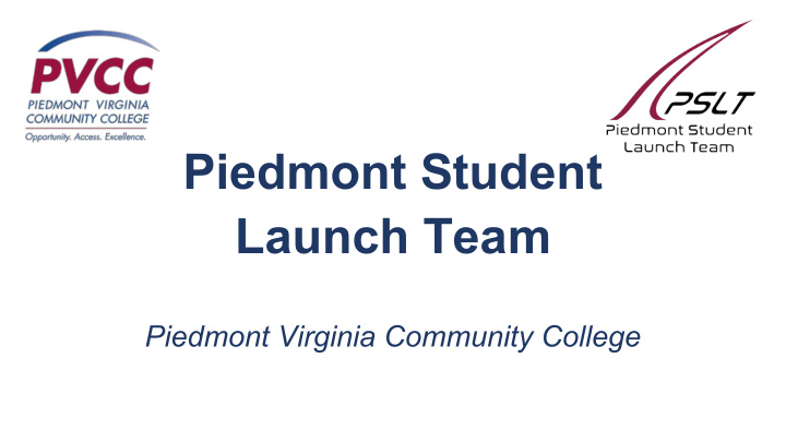 piedmont student launch team