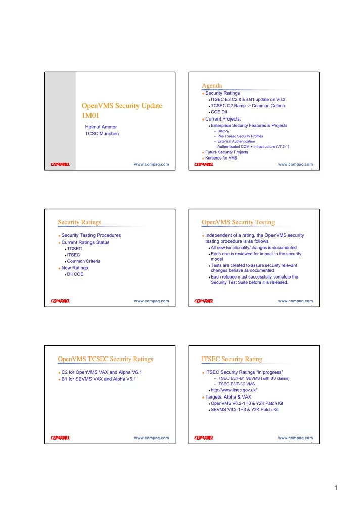 openvms security update openvms security update