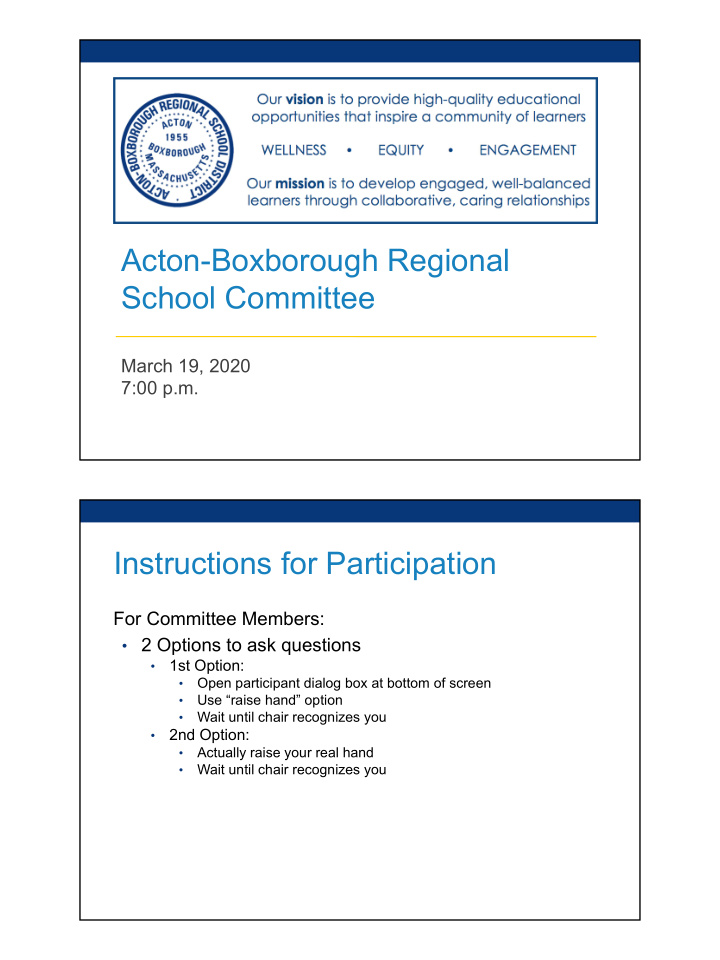 acton boxborough regional school committee