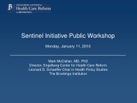 sentinel initiative public workshop