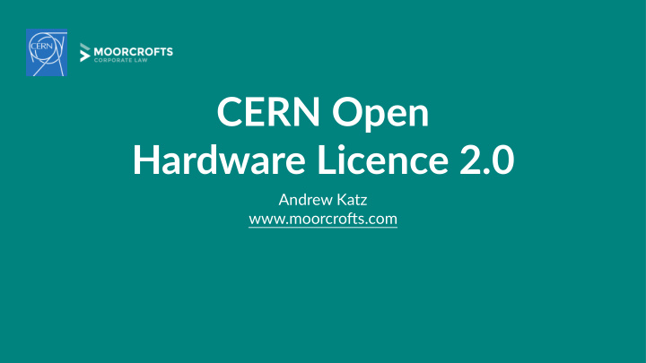 cern open hardware licence 2 0