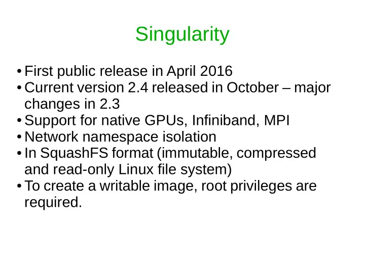 singularity