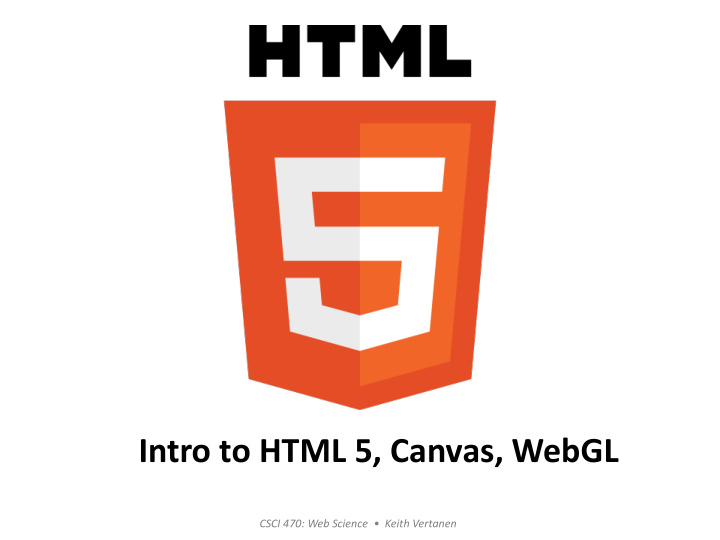 intro to html 5 canvas webgl