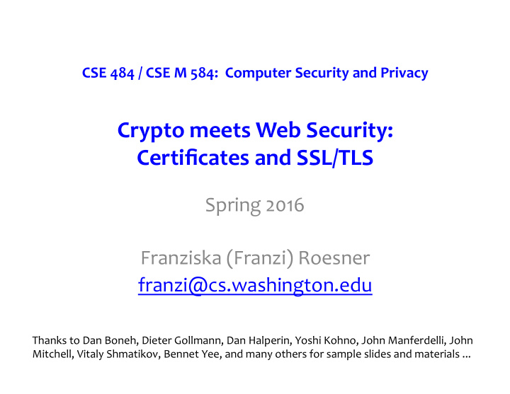 crypto meets web security certificates and ssl tls spring