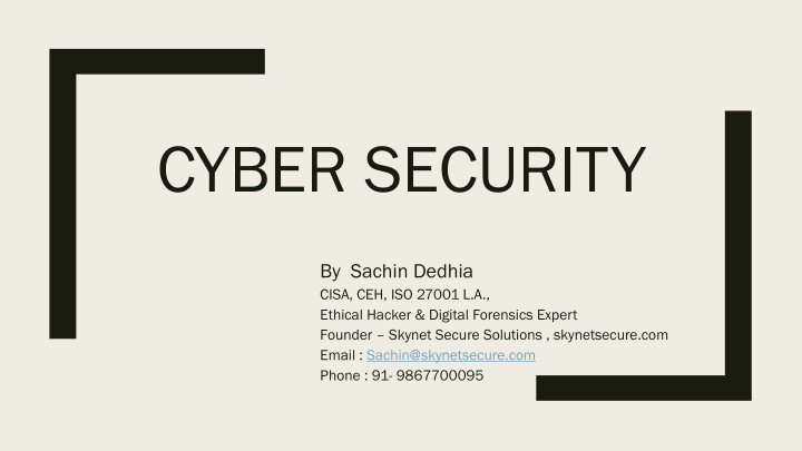 cyber security