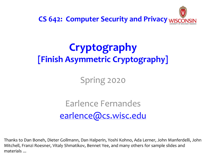 cryptography