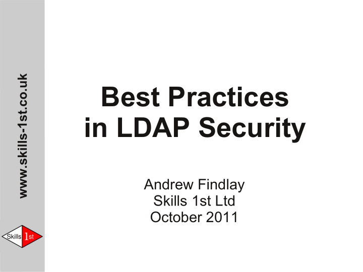 best practices in ldap security