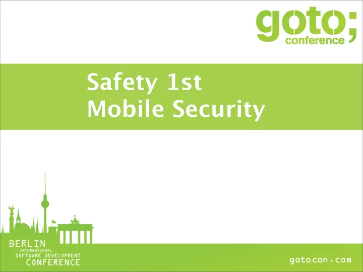 safety 1st mobile security