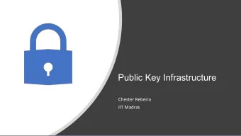 Public Key Infrastructure  Chester Rebeiro  IIT Madras  Recollect Diffie-Hellman Key Exchange