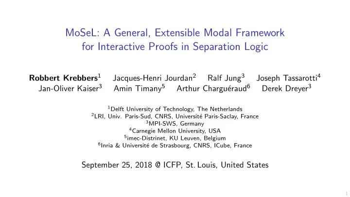 mosel a general extensible modal framework for
