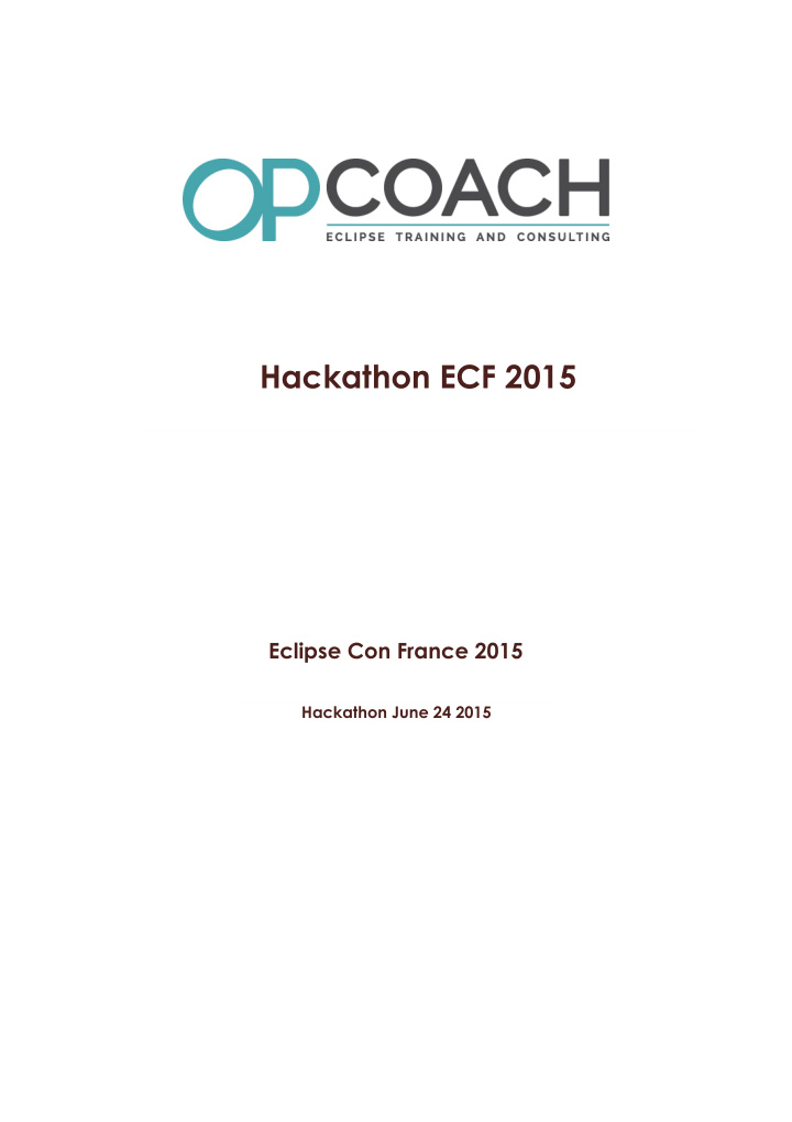 hackathon ecf 2015