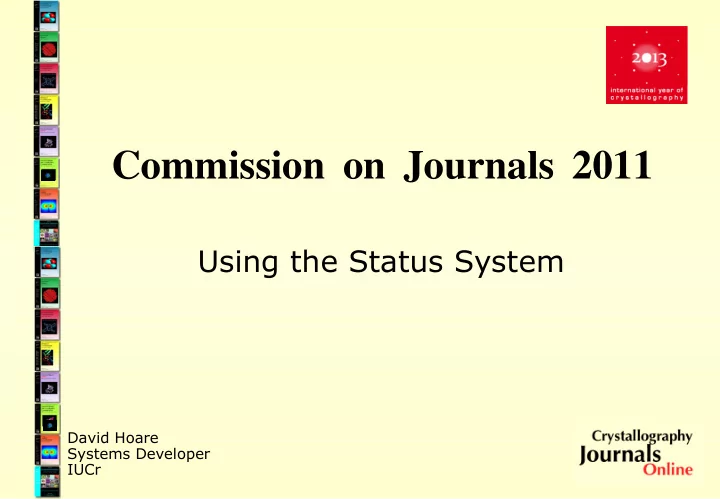 commission on journals 2011