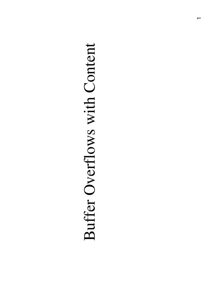 buffer overflows with content